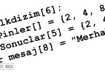 Arduino’da Diziler (Array) Nasıl Kullanılır?