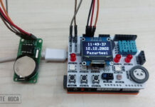 Arduino DS1302 RTC Modülü 128×64 I2C OLED Ekran ile Nasıl Kullanılır?