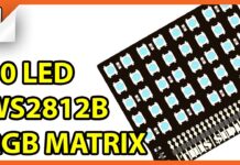 RGB MATRIX DOCK REV.1 | AKANA R1 İÇİN 40 PIXEL WS2812B MATRIX KARTI
